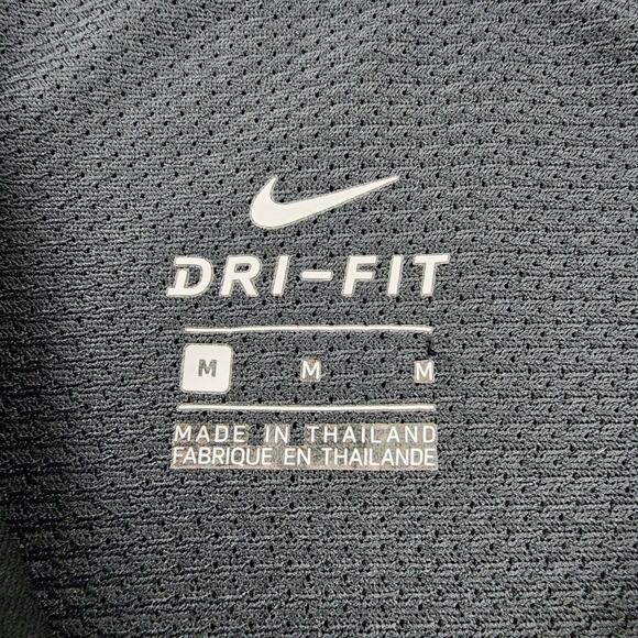 Nike Pullover Womens Medium Black 1/4 Zip Reflective Long Sleeve Thumb Active - Picture 2 of 16